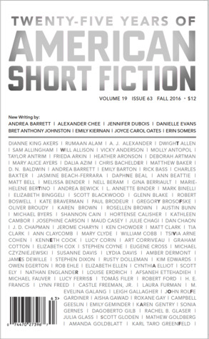 American Short Fiction (Volume 19, Issue 63, Fall 2016)