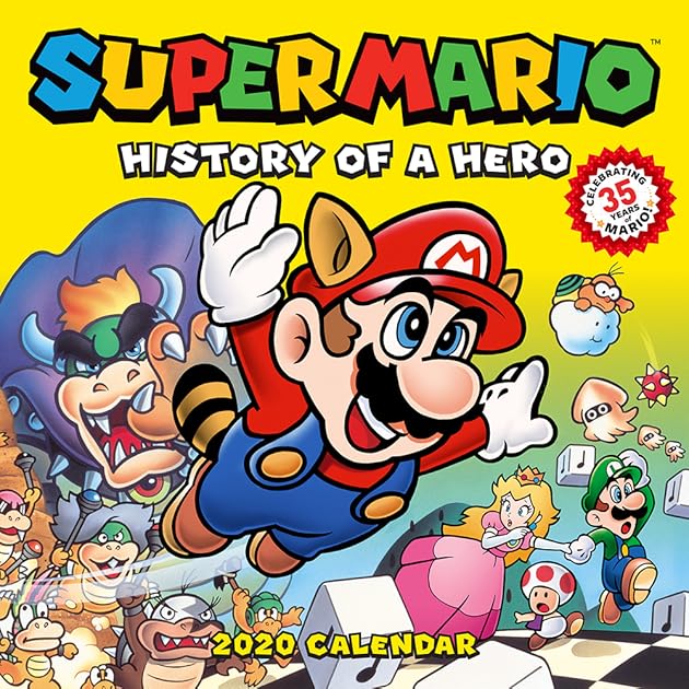 Super Mario 2020 Wall Calendar: Portraits of a Plumber