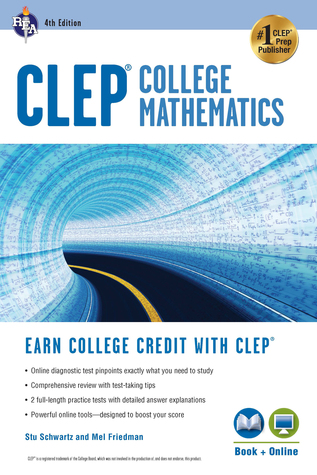 CLEP® College Mathematics, 4th Ed., Book + Online