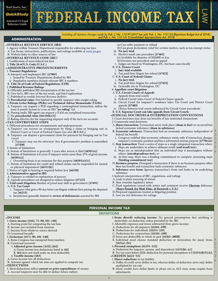 pdf download Federal Income Tax: a QuickStudy Laminated Law Reference
