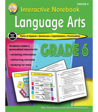 Mark Twain 6th Grade Language Arts Interactive Notebook, Parts of Speech, Punctuation, Grammar, and Sentence Building Skill ELA Study Guide and Test Prep