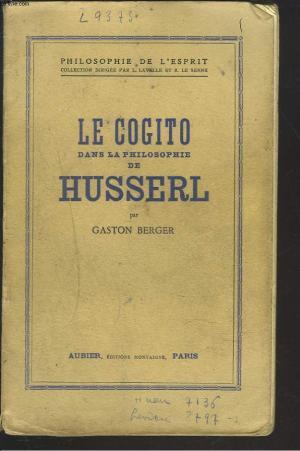 The Cogito in Husserl's Philosophy (Hardcover)