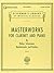 Masterworks for Clarinet and Piano Book/Online Audio (Schirmer Library of Classics, 1747)