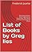 List of Books by Greg Iles: Mississippi Series, Penn Cage Series, World War Two Series and list of all Greg Iles Books
