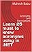 Learn 25 must to know acron...