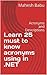 Learn 25 must to know acronyms using in .NET: Acronyms and Descriptions