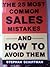 The 25 Most Common Sales Mistakes and How To Avoid Them