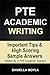 PTE Academic Writing by Tim Dickeson