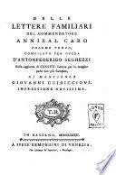 Delle lettere familiari del Commendatore Annibal Caro vol. 3