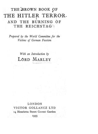 Brown Book of the Hitler Terror (ebook)