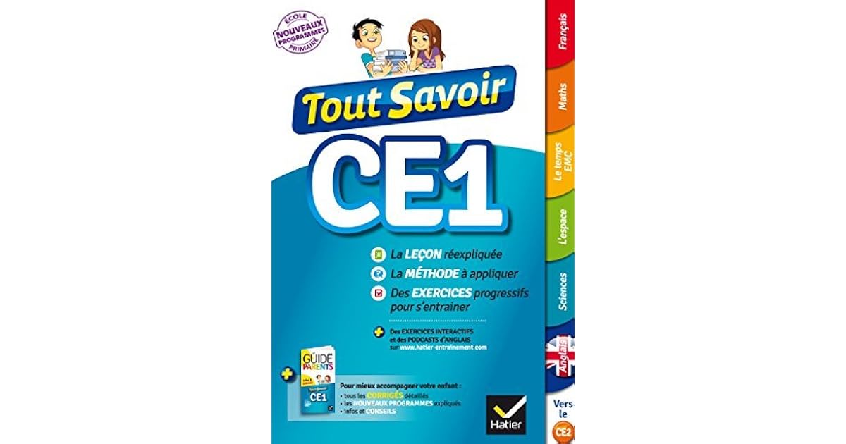 Tout Savoir Ce1 By Marc Antoine