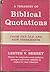 Treasury of Biblical Quotations by Lester V. Berrey