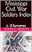 Mississippi Civil War Solders Index: L - Z Surnames (Research OnLine Civil War Indexes Book 13)