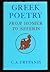 Greek Poetry, from Homer to...