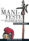 Book cover for Le Manifeste des Plébéiens (La Petite Collection) (French Edition)