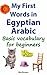 My First Words in Egyptian Arabic by Mia Bowen