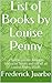 Louise Penny Books Reading Order by Frederick Juarbe