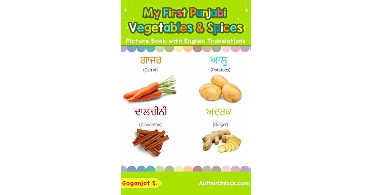 My First Punjabi Vegetables & Spices Picture Book with English