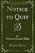 Notice to Quit, Vol. 1 of 3 (Classic Reprint)