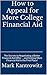 How to Appeal for More College Financial Aid by Mark Kantrowitz