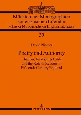 Poetry and Authority (M?nsteraner Monographien zur englischen Literatur / M?nster Monographs on English Literature)