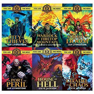 Ian livingstone fighting fantasy series 1 and 2 :6 books collection set (Paperback)