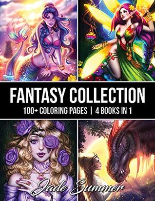 Fantasy Collection: An Adult Coloring Book with 100+ Incredible Coloring Pages of Mermaids, Fairies, Vampires, Dragons, and More! (Paperback)