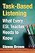 Task-Based Listening: What Every ESL Teacher Needs to Know