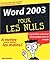 Word 2003 pour les nuls