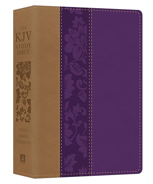 The KJV Study Bible - Large Print [Violet Floret] (King James Bible)