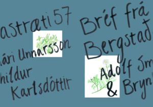 Bréf frá Bergstaðastræti 57