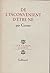 DE L'INCONVENIENT D'ETRE NE by Emil M. Cioran