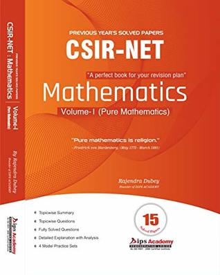CSIR NET Mathematics Solution Book | Volume-1 (Pure Mathematics) | 15 Solved Papers 2011-2018