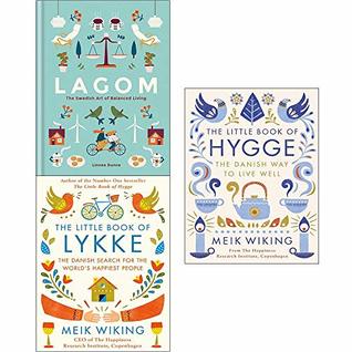 Lagom the swedish art of balanced living, little book of lykke, little book of hygge 3 books collection set (Hardcover)
