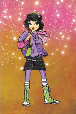 Sparkly Journals To Write In - Teen In Purple Coat: Blank Lined Notebook (Wide Lined Journal) for Writing, Journaling, Notes, Lists, Ideas, Poems, Diary for teen girl