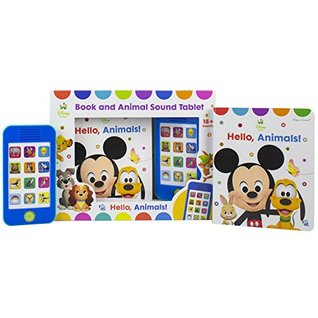 Disney Baby Mickey Mouse, Lion King, and More! - Hello Animals! Book and Animal Sound Tablet - Little My Own Phone - PI Kids (Play-A-Sound)