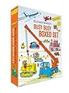 Richard Scarry's Busy Busy Boxed Set: Busy Busy Airport; Busy Busy Cars and Trucks; Busy Busy Construction Site; Busy Busy Farm (Richard Scarry's BUSY BUSY Board Books)