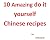 10 Do it yourself Chinese r...