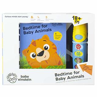 Baby Einstein - Bedtime for Baby Animals Pop-up Book & Flashlight set - Play-a-sound - PI Kids (Board Book)