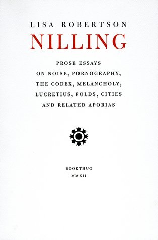 Nilling: Prose (Department of Critical Thought)