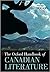 The Oxford Handbook of Canadian Literature by Cynthia Sugars