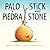 Palo y piedra/Stick and Stone: Bilingual English-Spanish (Spanish Edition)