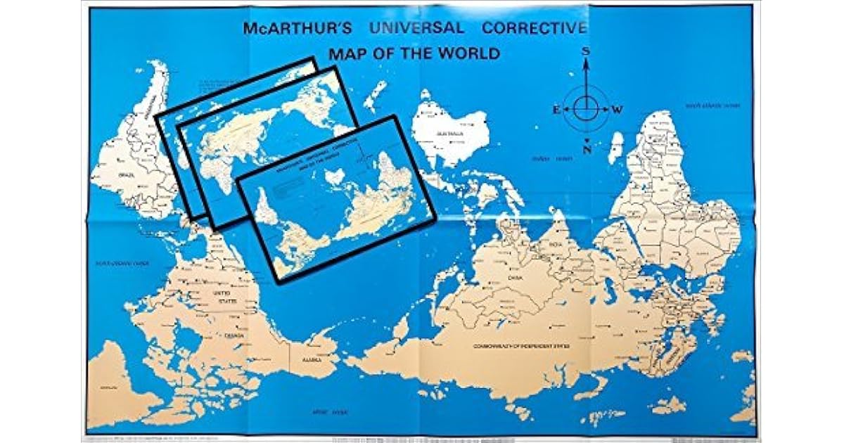 McArthur's Universal Corrective World Map paper folded version by
