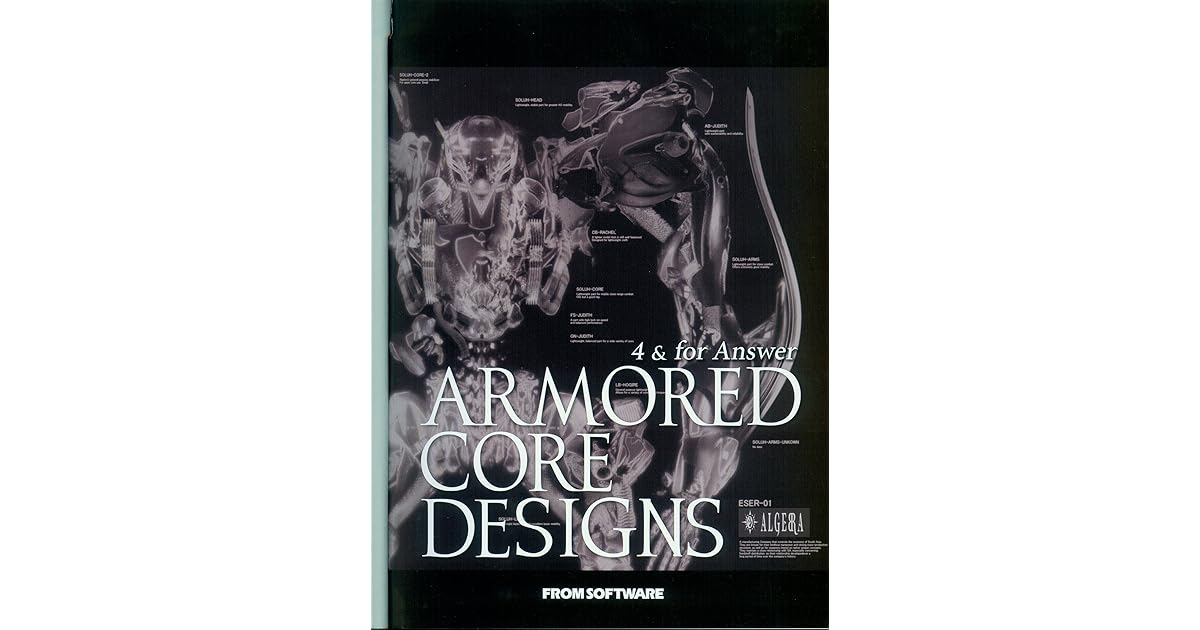 Armored Core Designs 4 For Answer Japanese Jp Oversized By Shoji Kawamori