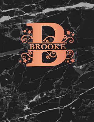 Brooke Personalized Sketchbook 85 X 11 Monogram Letter