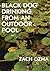 Black Dog Drinking from an Outdoor Pool by Zach Ozma