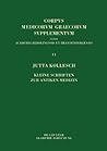 Kleine Schriften zur antiken Medizin (Corpus Medicorum Graecorum, Suppl. 6) (German Edition)