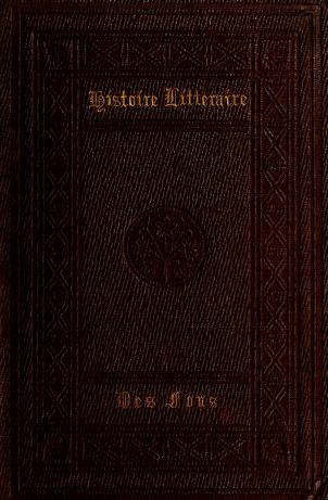 Histoire Litteraire Des Fous (Hardcover)
