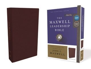 NIV, Maxwell Leadership Bible, 3rd Edition, Premium Bonded Leather, Burgundy, Comfort Print: Holy Bible, New International Version