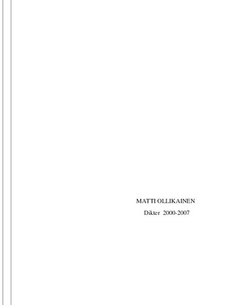 Dikter 2000-2007